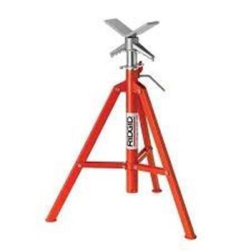 DESCRIPTION: (2) HEAD HIGH FOLDING PIPE STAND BRAND/MODEL: RIGID #22168 INFORMATION: RED RETAIL$: $123.05 EA QTY: 2