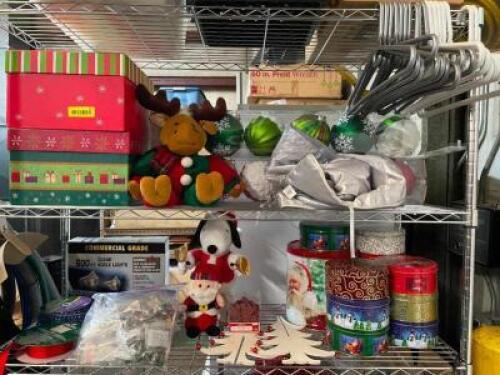 CONTENTS OF (2) SINGLE SHELVING INSERTS - ASSORTED DECORATIONS.
