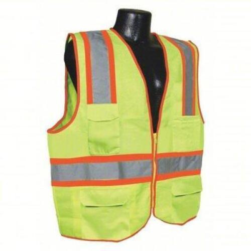 DESCRIPTION: (1) CASE OF (48) HIGH VISIBILITY VEST BRAND/MODEL: CONDOR #53YM65 INFORMATION: ANSI CLASS 2, CHEVRON, LIME, SOLID POLYESTER, ZIPPER, SING