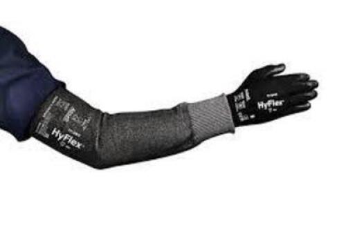 DESCRIPTION: (2) PACKS OF (50) CUT RESISTANT SLEEVE BRAND/MODEL: ANSELL #744J25 SIZE: 22" RETAIL$: $7.69 PER SLEEVE QTY: 2