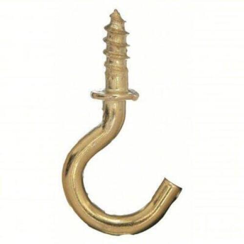 DESCRIPTION: (1) BOX OF (200) CUP HOOK BRAND/MODEL: PRODUCT NUMBER #1WBH3 INFORMATION: SCREW-IN, 1 POINTS PER HOOK, BRASS, 1/2 IN PROJECTION, STEEL RE