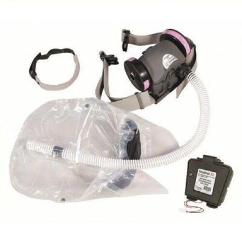 DESCRIPTION: (1) PAPR SYSTEM, HOOD MASK MOUNT BRAND/MODEL: ILC DOVER #56LG13 INFORMATION: BATTERY, BLOWER, CHARGER, FILTER, HOOD, ADJ RETAIL$: $1351.7