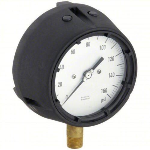 DESCRIPTION: (8) INDUSTRIAL PRESSURE GAUGE BRAND/MODEL: 36JV30 INFORMATION: 0-160 PSI SIZE: 4 1/2 in Dial, 1/2 in NPT Male, Bottom RETAIL$: $177.43 EA