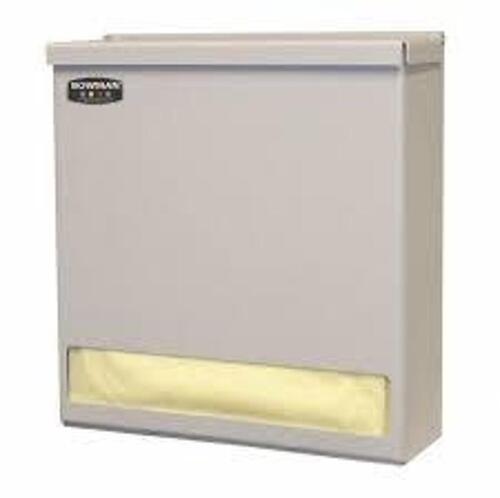DESCRIPTION: (1) GOWN DISPENSER BRAND/MODEL: BOWMAN DISPENSERS #34GE82 SIZE: 14-11/16 IN 51-16 DP RETAIL$: $130.00 EA QTY: 1