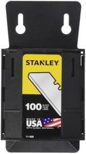 DESCRIPTION: (5) PACKS OF (100) ROUND POINT UTILITY BLADES BRAND/MODEL: STANLEY #11-988 RETAIL$: $23.83 EA QTY: 5