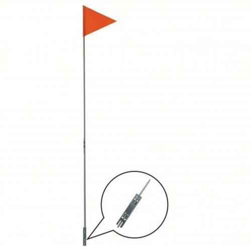 DESCRIPTION: (10) BIKE FLAGS BRAND/MODEL: PRODUCT NUMBER #52WP75 INFORMATION: PINKISH-RED FLAGS SIZE: 1/4 IN X 6 FT FIBERGLASS POLE/MOUNTING BRACKET R