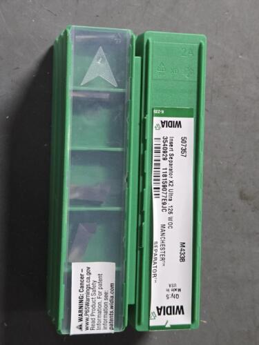 DESCRIPTION: (30) "SEPARATOR" X2 ULTRA CARBIDE GROOVING INSERTS BRAND/MODEL: WIDIA 3540929 SIZE: .126" WOC RETAIL$: $243.60 QTY: 30
