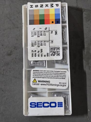DESCRIPTION: (20) CARBIDE TURNING INSERTS BRAND/MODEL: SECO CNMG433-MR7 TP1501 RETAIL$: $402.00 QTY: 20