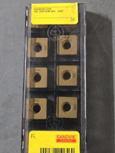 DESCRIPTION: (30) CARBIDE MODULMILL INSERTS BRAND/MODEL: SANDVIK COROMANT 180_009140N1464 S40T RETAIL$: $628.50 QTY: 30