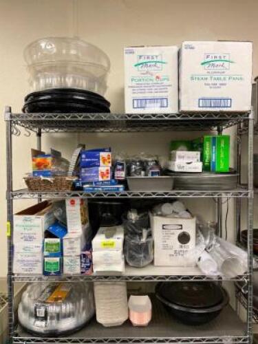 CONTENTS OF SHELF - ASSORTED PAPER PRODUCTS