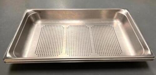 (6) 1/3 SIZE SLOTTED STAINLESS INSERTS