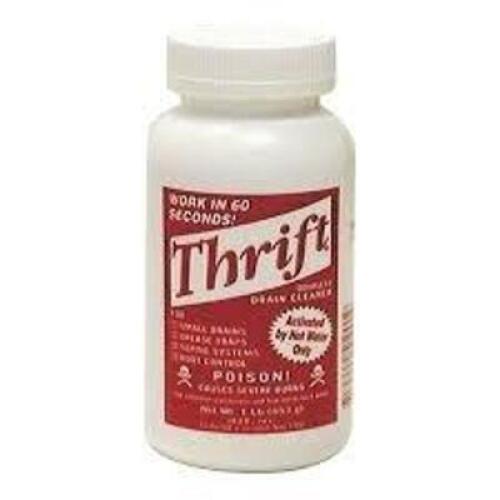 DESCRIPTION: (6) DRAIN CLEANER, ODORLESS BRAND/MODEL: THRIFT SIZE: 2 LBS RETAIL$: $40.00 EA QTY: 6