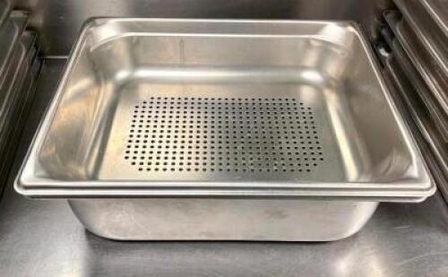 (6) HALF SIZE STAINLESS SLOTTED INSERTS