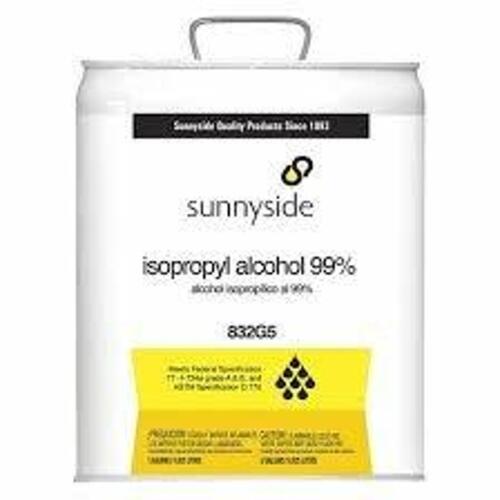 DESCRIPTION: (1) ISOPROPYL ALCOHOL BRAND/MODEL: SUNNYSIDE #58NE78 SIZE: 5 GALLON RETAIL$: $366.72 EA QTY: 1