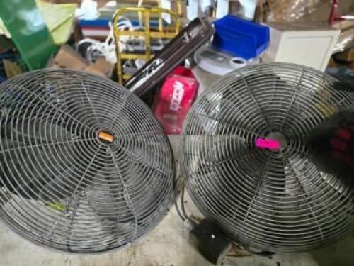 DESCRIPTION: (2) PEDESTAL FANSBRAND/MODEL: DAYTONINFORMATION: NO PEDESTALS INCLUDED, FANS TESTED AND WORKINGSIZE: 24"&nbsp;RETAIL$: $430.80/EAQTY: 2