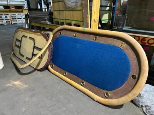 POKER TABLE WITH FOLDING LEGS