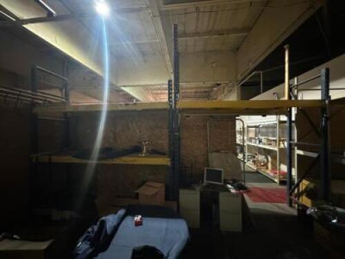 (2) - SECTIONS OF T BOLT PALLET RACKING