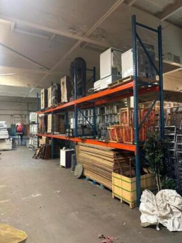 (3) - SECTIONS OF NEWSTYLE PALLET RACKING