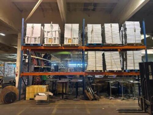 (2) - SECTIONS OF NEWSTYLE PALLET RACKING
