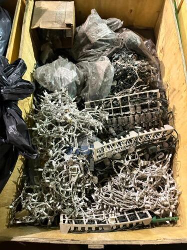 BIN OF CHRISTMAS LIGHTS
