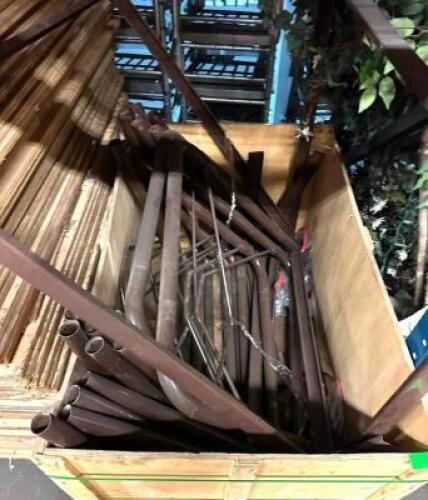 BIN OF ASSORTED METAL FRAMING