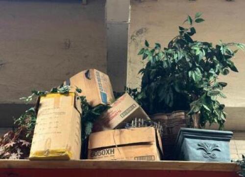 ASSORTED FAUX PLANTS AS SHOWN