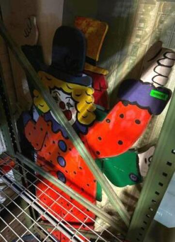 (2) CLOWN CUTOUTS