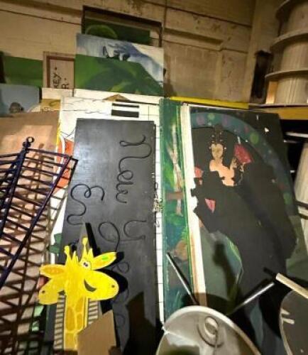 ASSORTED PROP BACKDROPS AND SILHOUETTES