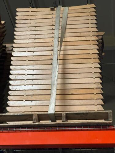 (48) WOODEN PADDED FOLDING CHAIRS
