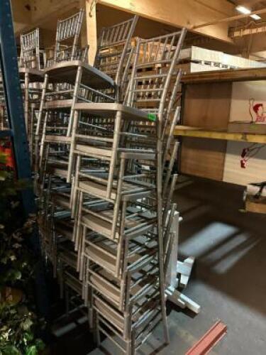 (15) RESIN CHIAVARI CHAIRS (SILVER)