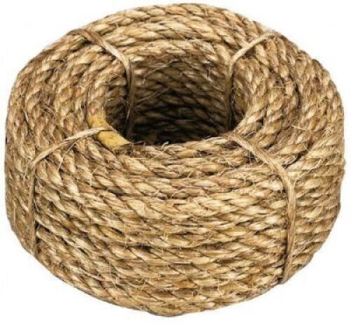 DESCRIPTION: (2) ROLL OF TWISTED MANILA ROPE BRAND/MODEL: WORKSMART #WS-MH-FIBR-030 SIZE: 3/8" X 50' RETAIL$: $19.03 EA QTY: 2
