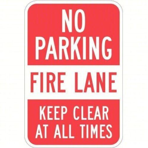 DESCRIPTION: (1) NO PARKING FIRE LANE SIGNS BRAND/MODEL: PROPERTY SIGNS #36A863 INFORMATION: ALUMINUM RETAIL$: $24.45 EA QTY: 1