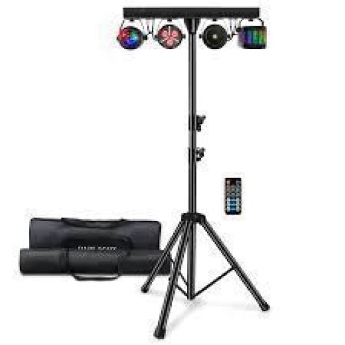DESCRIPTION:&nbsp;(1) SET OF DJ LED LIGHTS AND TRIPODINFORMATION:&nbsp;COMES WITH BLACK CARRY CASE FOR LIGHTSRETAIL$:&nbsp;$199.99 EAQTY:&nbsp;1