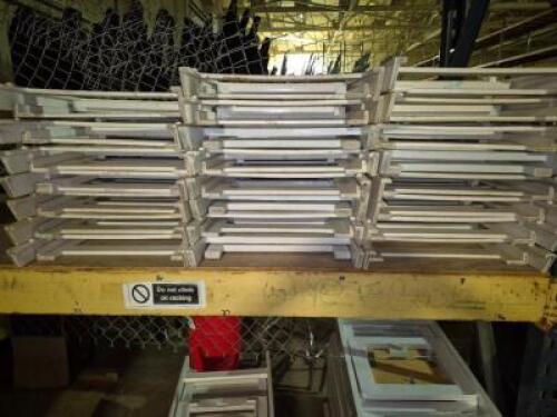 23 - White Resin Folding Chairs with white pad #429