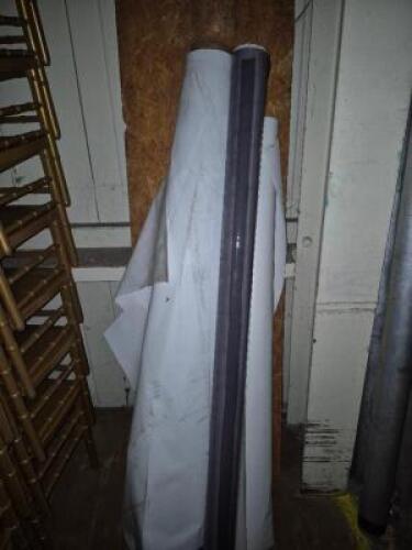 1 - 3 Rolls of Tent Vinyl (White and Clear) #449