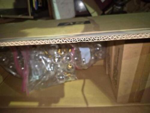 1 - Box of glass light bulbs various sizes #802