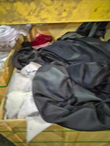 1 - Box of damaged and stain linen various colors non white #809