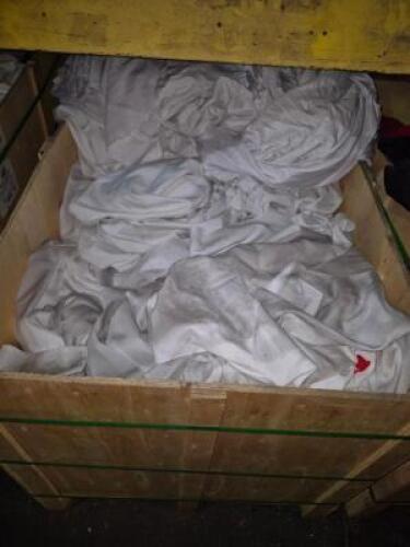 1 - Box of damage and/or stained linen white #810