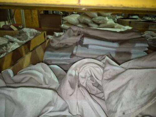 1 - Box of damage and/or stained linen white #884