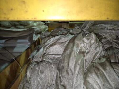 1 - Box of damage and/or stained Polysilk drapery #886