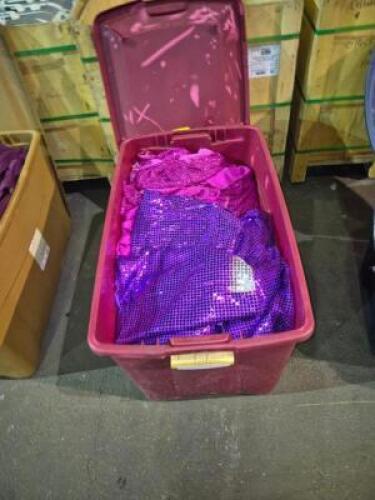 1 - Tote full of Pink and Purple fabric #937