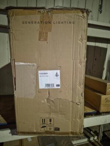 1 - Box of 8 Light single tier chandelier #941