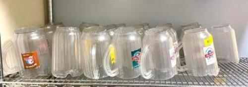 (12) 64 OZ PLASTIC PITCHERS