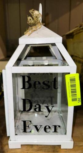 (2)- "BEST DAY EVER" TABLE CENTERPIECES