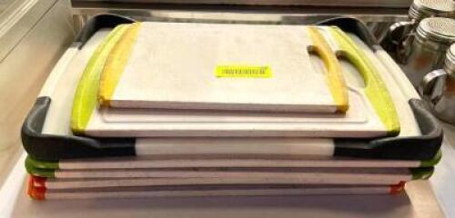 (7) ASSORTED PLASTIC CUTTING BOARDS