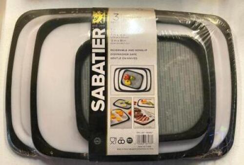 (2) SABATIER 3PC CUTTING BOARD SETS - NEW