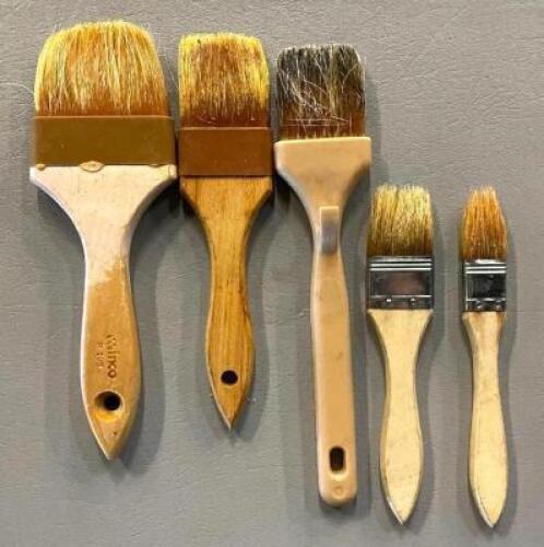 (5) ASSORTED BASTING BRUSHES.