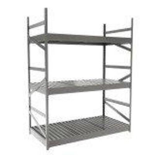 DESCRIPTION: (1) SHELVING UNITBRAND/MODEL: TENNSCOINFORMATION: GRAY, STEEL, 14 GAUGE, MUST COME INSPECT TO CONFIRM. IMAGES ARE FOR ILLUSTRATION PURPOSES ONLY AND MAY NOT BE AN EXACT REPRESENTATION OF THE PRODUCTSIZE: APPROX 24" X 96" X 96"RETAIL$: $1000.0