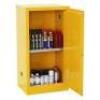 DESCRIPTION: (1) FLAMMABLES SAFETY CABINETINFORMATION: YELLOW, STEELSIZE: 23" X 18" X 35"RETAIL$: $885.00 EAQTY: 1