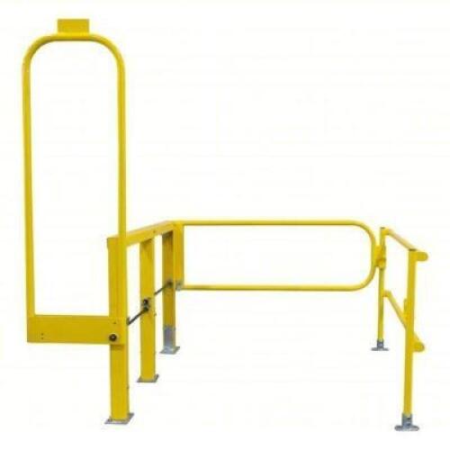 DESCRIPTION: (1) MEZZANINE PIVOT SAFETY GATE BRAND/MODEL: GARLOCK SAFETY SYSTEMS #45UD56 INFORMATION: YELLOW, PARTIALLY ASSEMBLED SIZE: 83-1/2" X 85-3